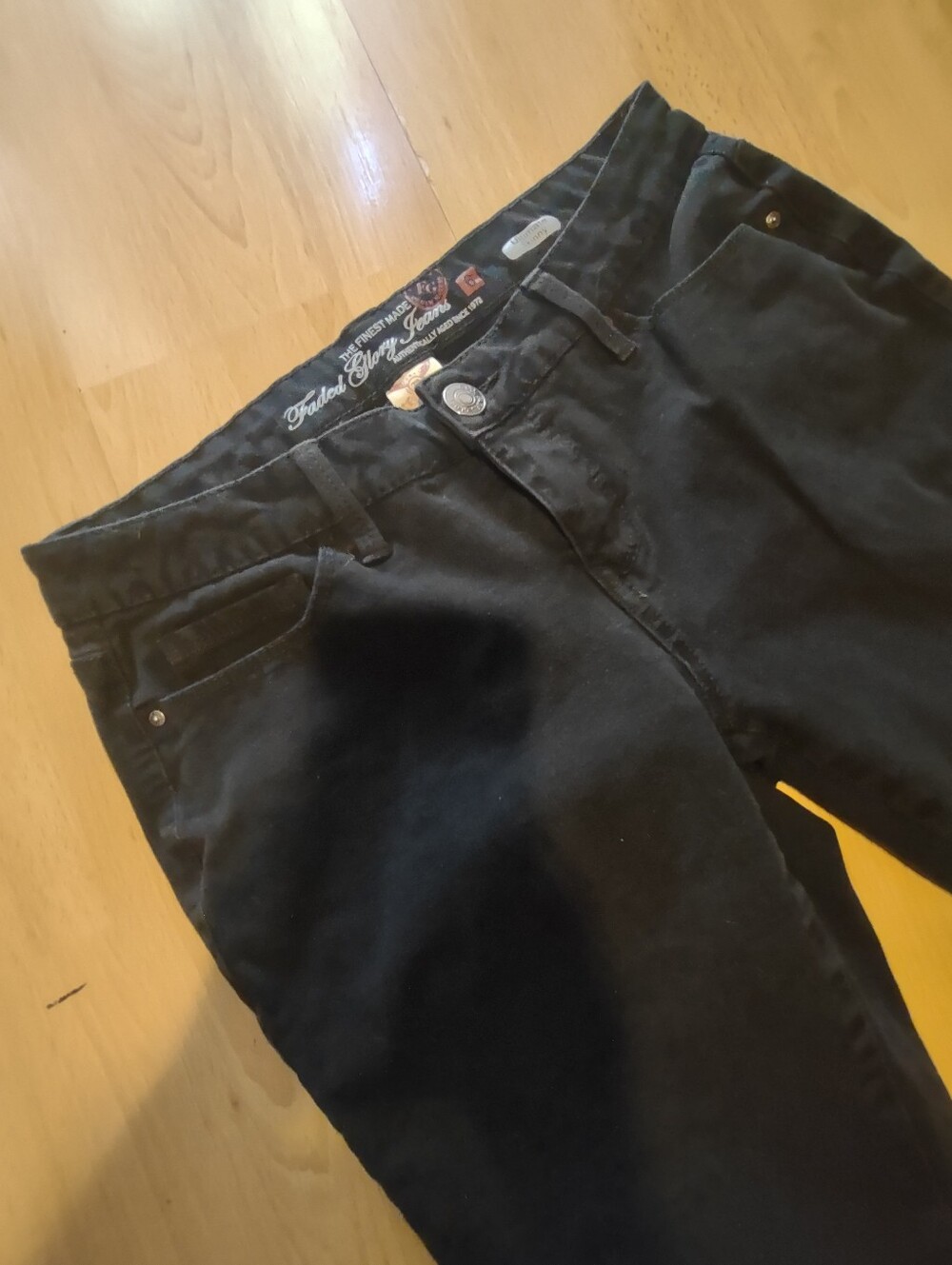 Faded Glory Black Ultimate Skinny Jeans Women Sz 6